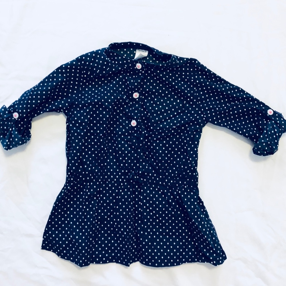 EUC girls 2t navy tunic top